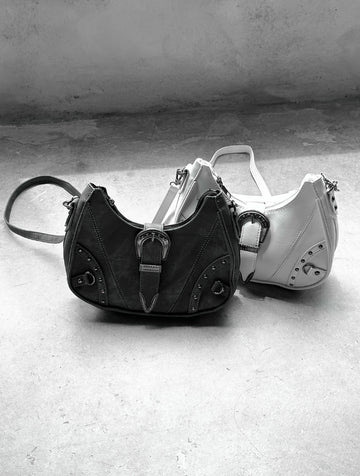 Buckle Stud Mini Crossbody Bag